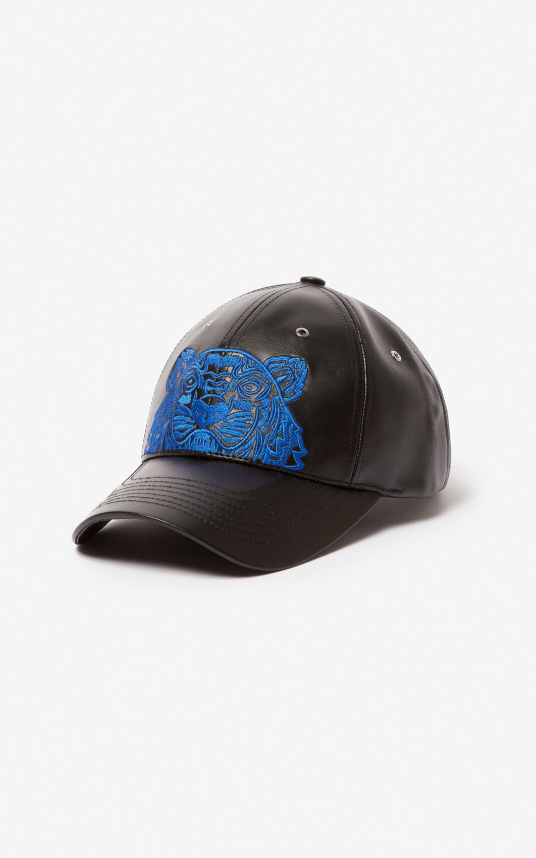 Kenzo Tiger Deri Şapka Bayan Siyah | 5184-MGNYF